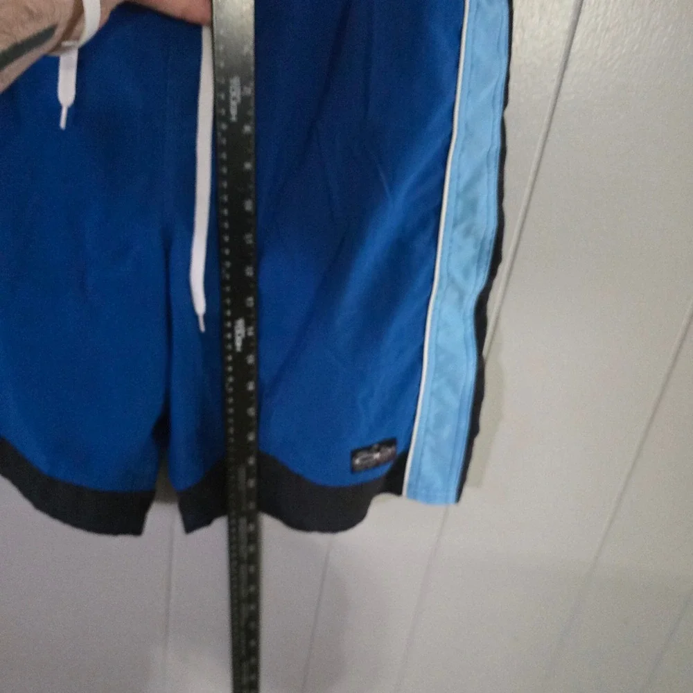 Ocean‎ Pacific Swim Trunks Mens XL Blue Black Colorblock Board Shorts